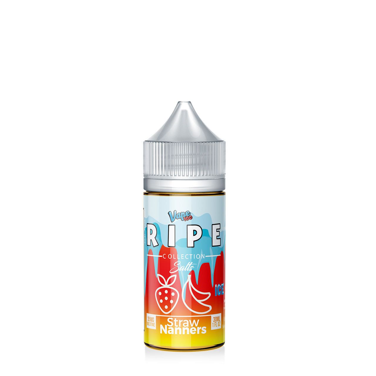 Ripe Salts Collection - Ice Straw Nanners 30ml (Sales de Nicotina)