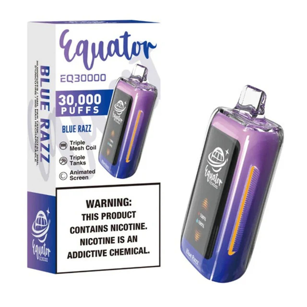 Equator EQ30000 Blue Razz - (Vape Desechable 30000puffs) - Imagen 2