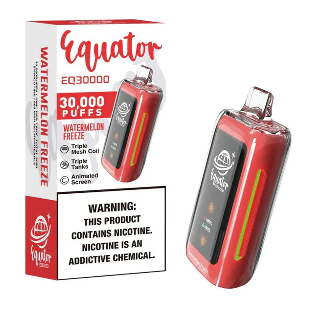 Equator EQ30000 Watermelon Freeze - (Vape Desechable 30000puffs) - Imagen 2