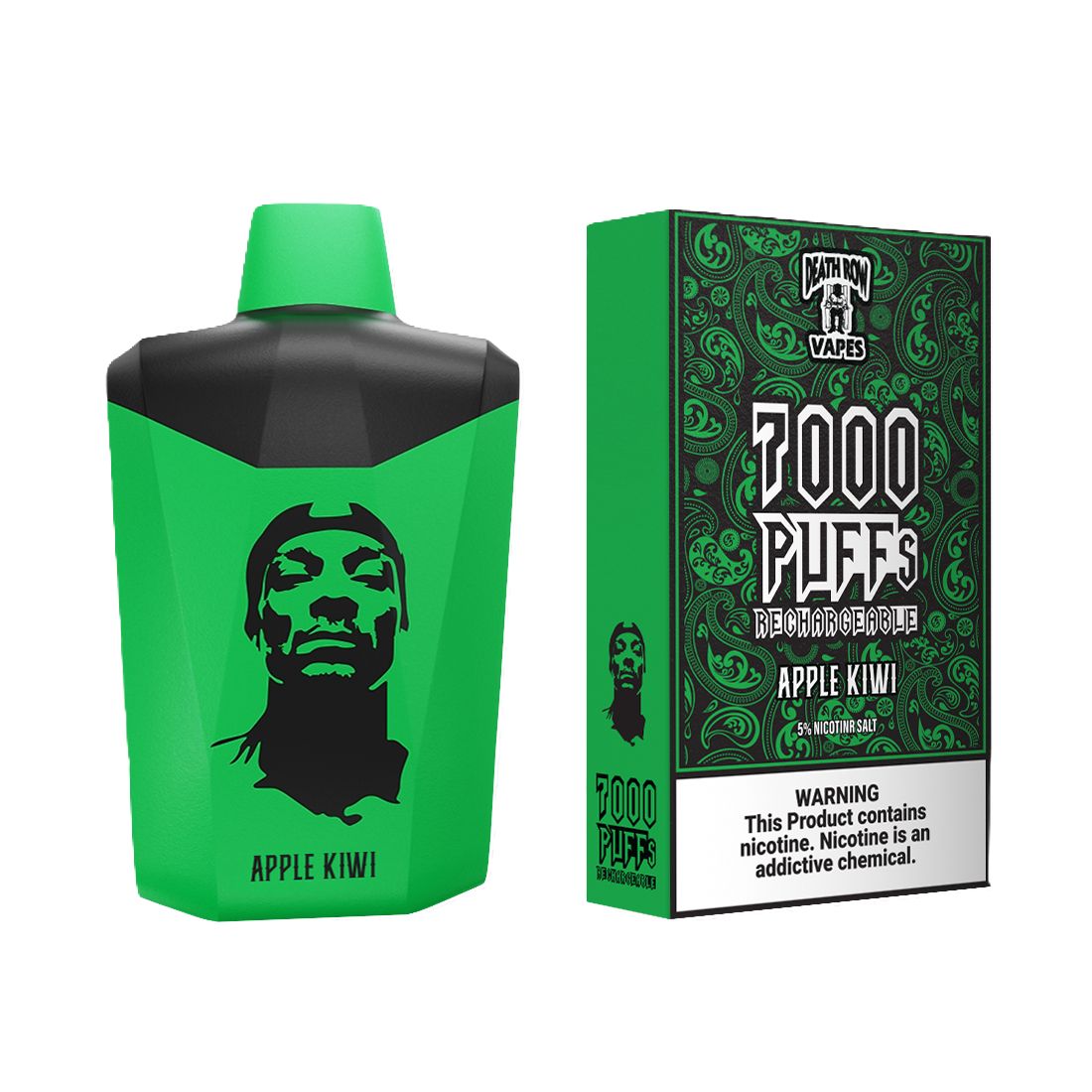 Snoop Dogg - Death Row 7000 Apple Kiwi - (Vape Desechable 7000puffs)