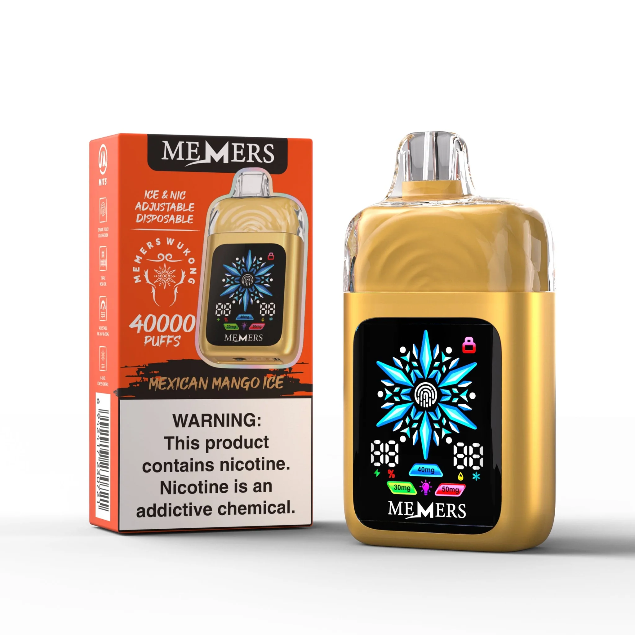 Memers Wukong 40000 - Mexican Mango Ice (Vape Desechable 40000 Puffs)