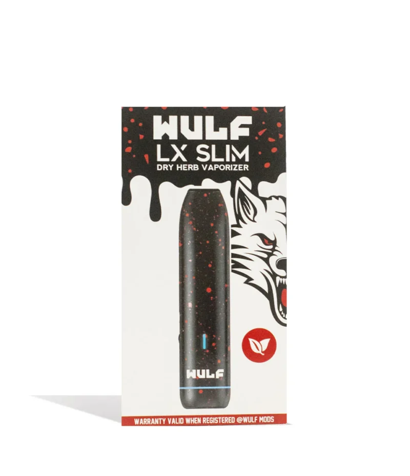 Wulf Lx Slim - Vaporizador Herbal (Black Red Spatter) - Imagen 2