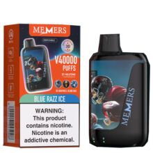 Vape desechable Memers de 40000 puffs sabor a blue razz ice
