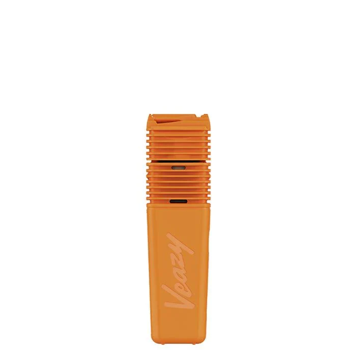 Vaporizador herbal marca Storz & Bickel Veazy color naranja frontal cerrado