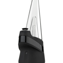 Vaporizador de extractos puffco peak vista frontal izquierda color onyx