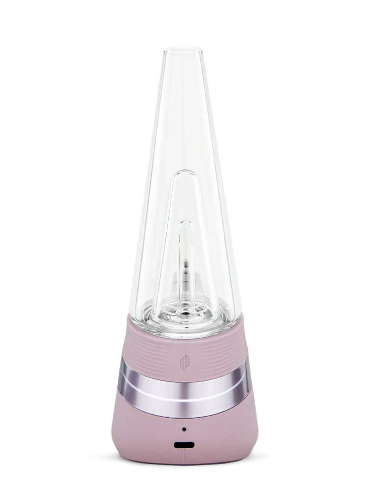 Vaporizador de extractos puffco peak vista trasera puerto de carga color bliss