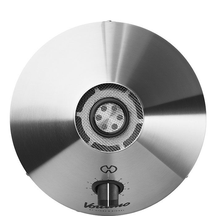 Vaporizador herbal marca Storz & Bickel Volcano Classic vista Superior hornilla color silver