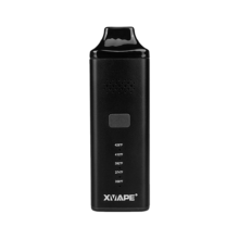 Vaporizador herbal marca Xvape Avant color negro con boquilla vista fronta