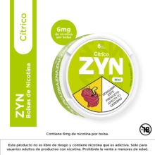 Zyn citrico Nicotine Pouches en Vapor Soul Medellín - Formato discreto