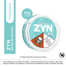 Zyn hierbabuena Nicotine Pouches en Vapor Soul Medellín - Formato discreto