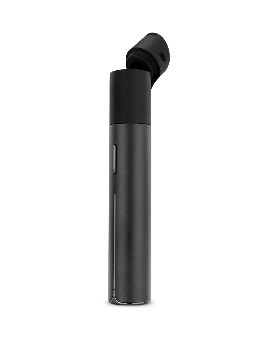 Vaporizador extracciones marca Puffco Pivot vista frontal abierto color negro