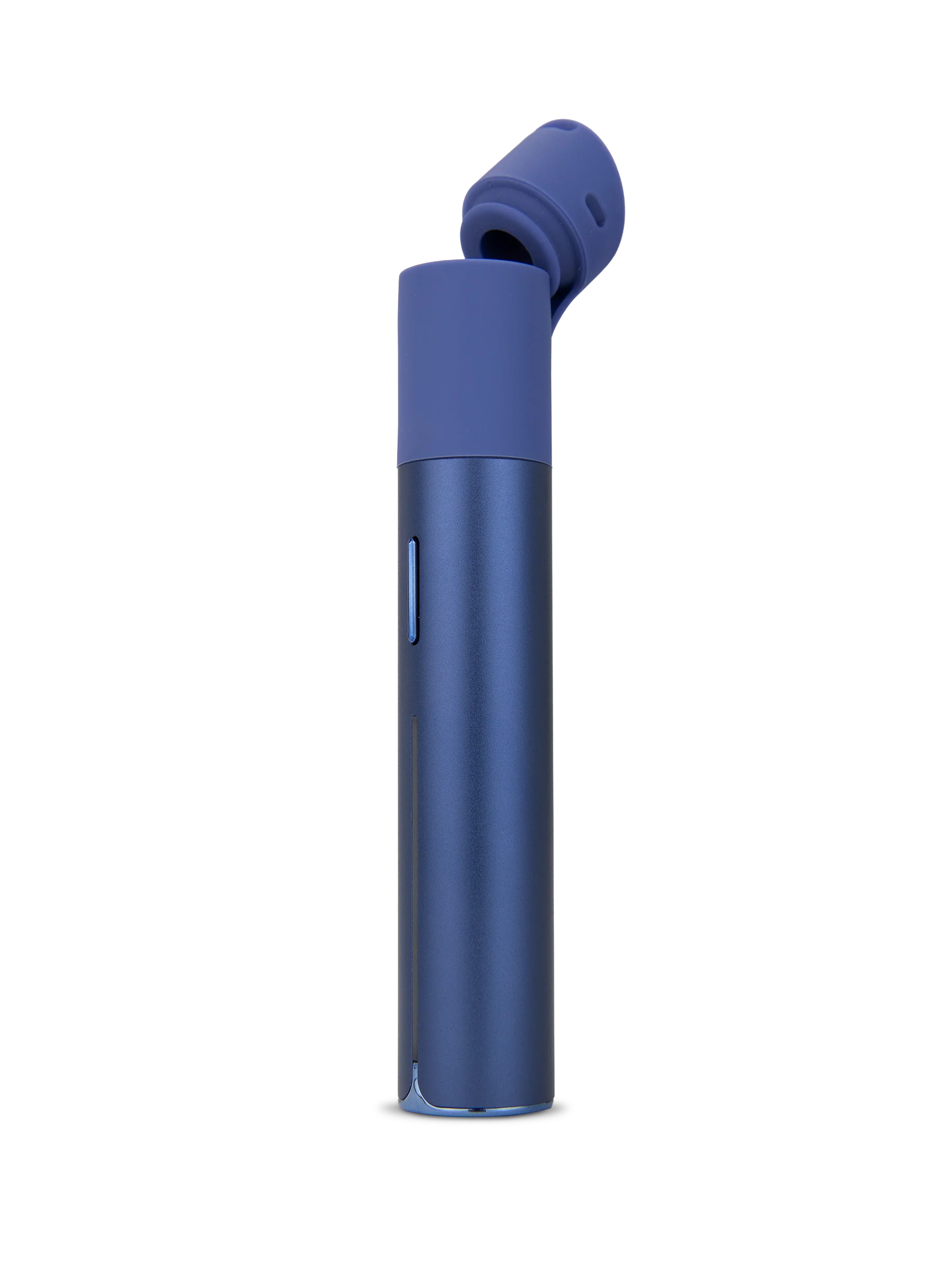 Vaporizador extracciones marca Puffco Pivot vista frontal abierto color zafiro