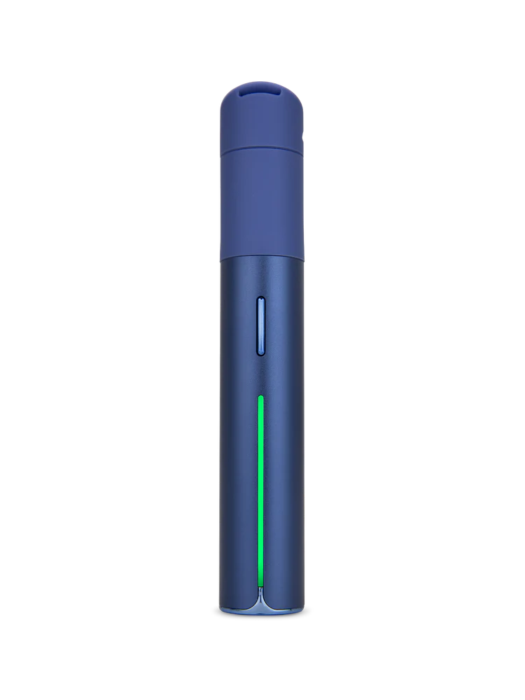Vaporizador extracciones marca Puffco Pivot vista frontal color zafiro